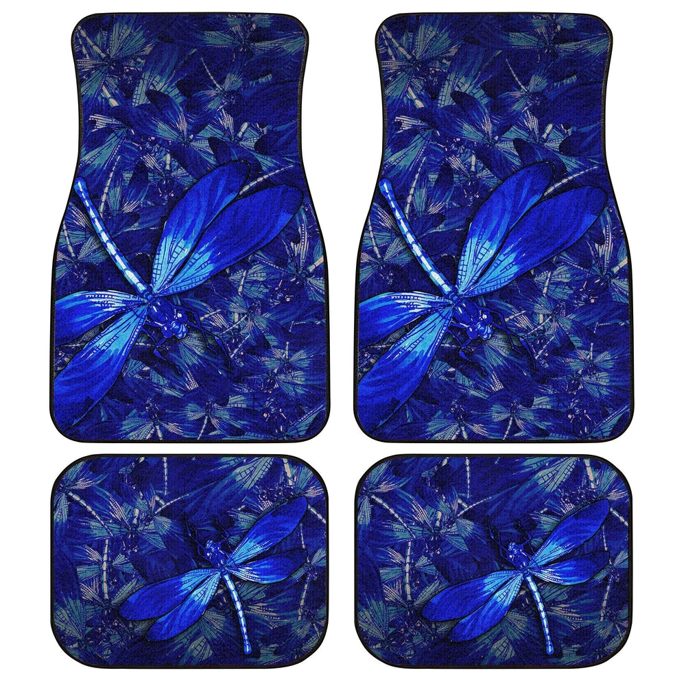 Blue Dragonfly Car Floor Mats Custom Beautiful Car Accessories Gift Idea - Gearcarcover - 1