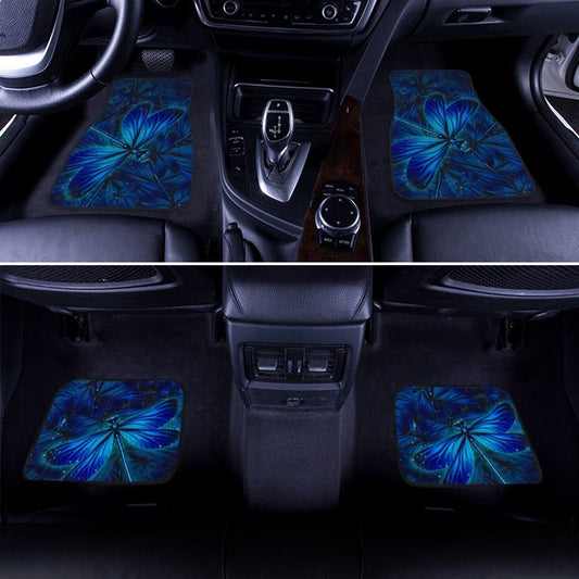 Blue Dragonfly Car Floor Mats Custom Dragonfly Car Accessories - Gearcarcover - 2