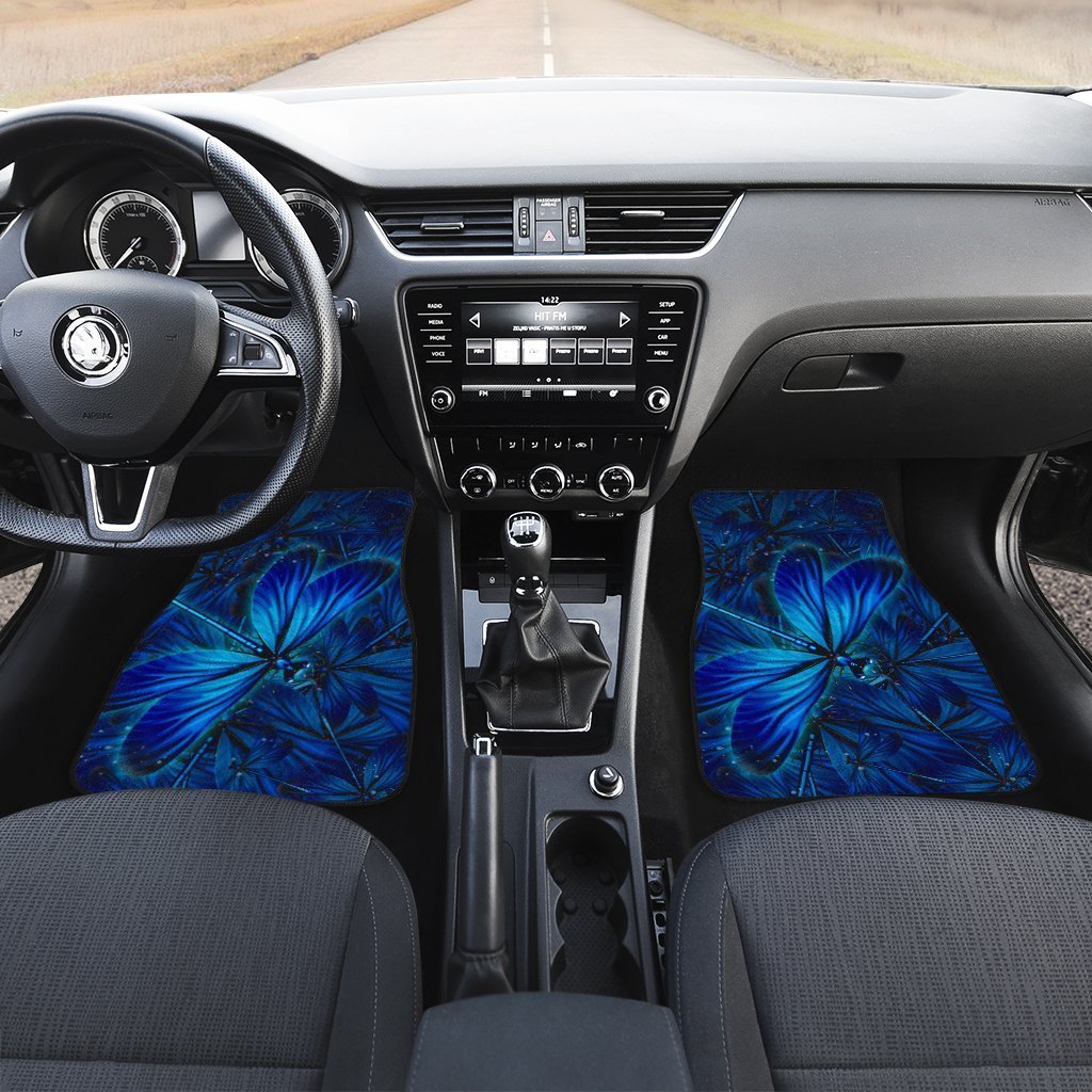 Blue Dragonfly Car Floor Mats Custom Dragonfly Car Accessories - Gearcarcover - 3