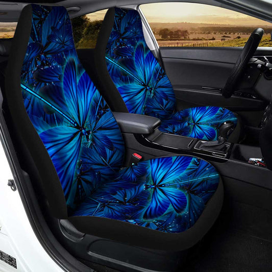 Blue Dragonfly Car Seat Covers Custom Cool Car Accessories - Gearcarcover - 2