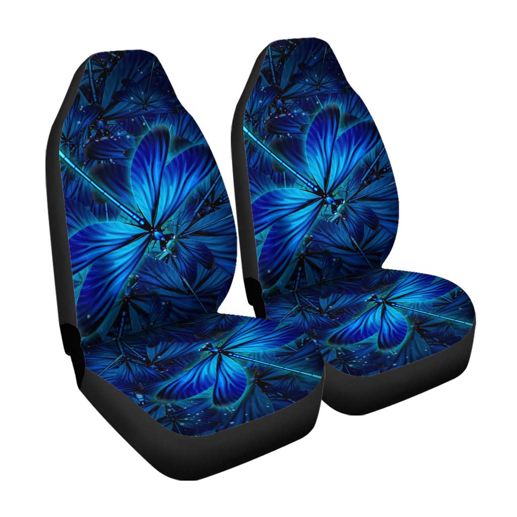 Blue Dragonfly Car Seat Covers Custom Cool Car Accessories - Gearcarcover - 3