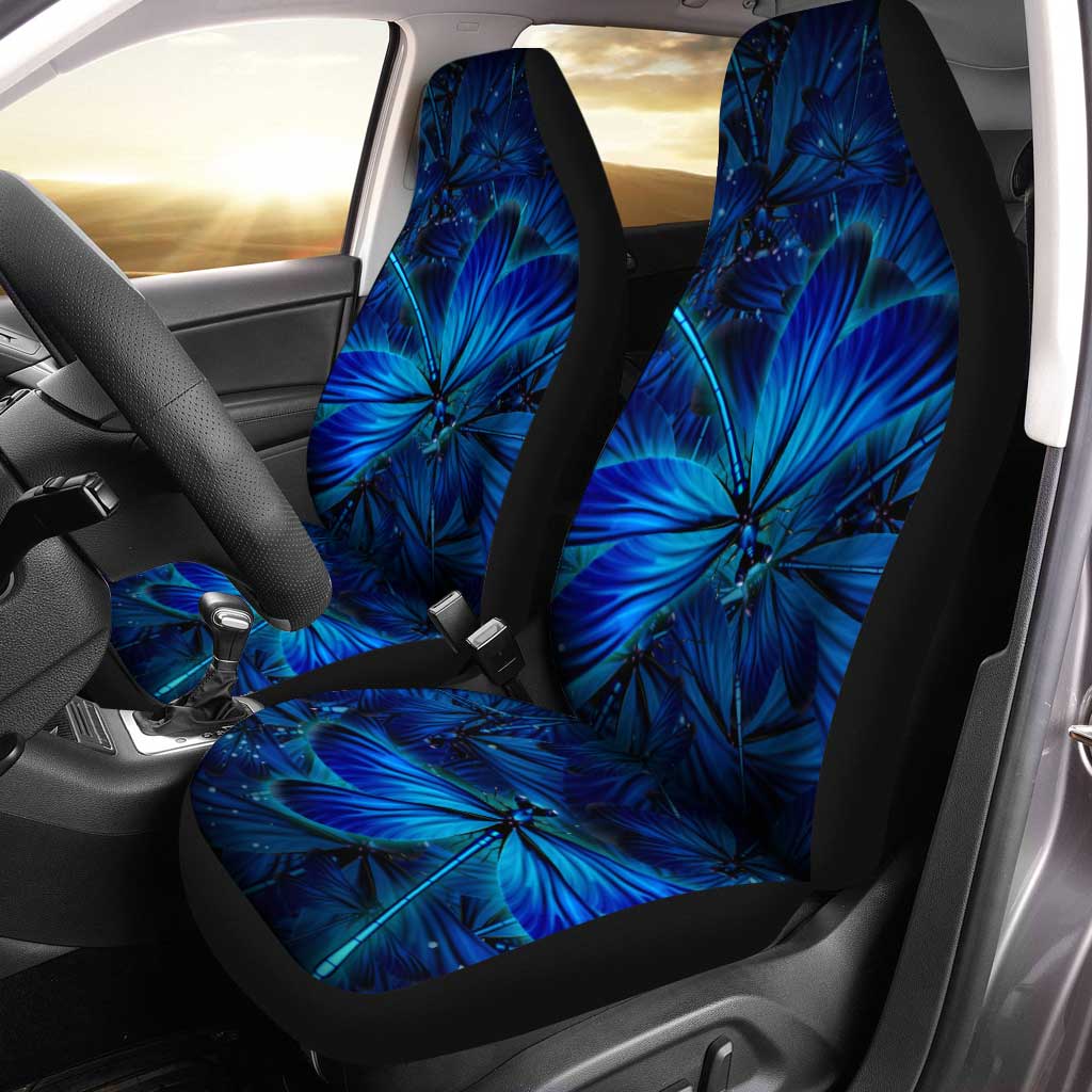 Blue Dragonfly Car Seat Covers Custom Cool Car Accessories - Gearcarcover - 1