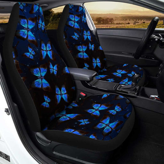 Blue Morpho Butterfly Car Seat Covers Custom Insect Car Accessories - Gearcarcover - 2