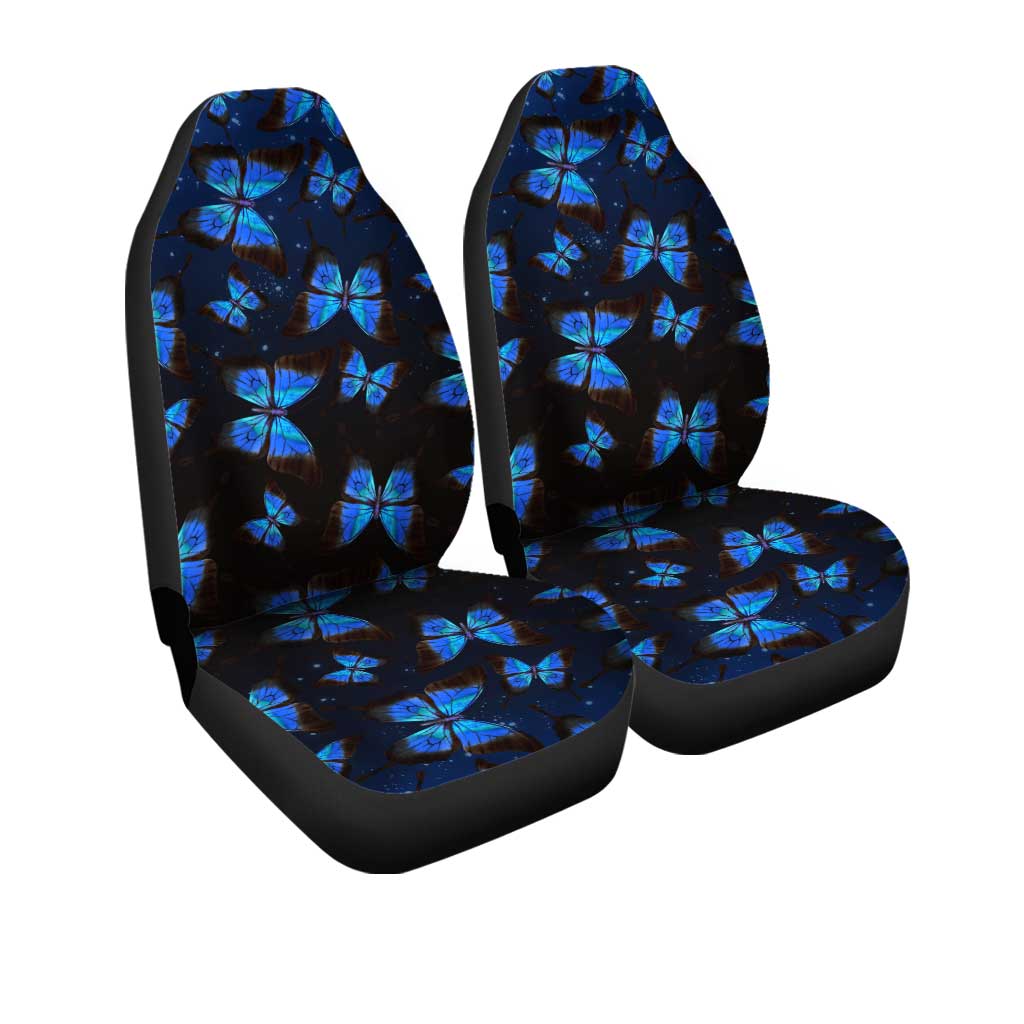 Blue Morpho Butterfly Car Seat Covers Custom Insect Car Accessories - Gearcarcover - 3