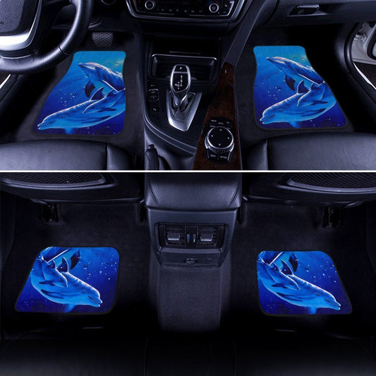 Blue Ocean Dolphin Car Floor Mats Custom Dolphin Car Accessories - Gearcarcover - 2