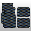 Blue Pattern Car Floor Mats Custom Honeycomb Background Car Accessories - Gearcarcover - 3