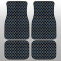 Blue Pattern Car Floor Mats Custom Honeycomb Background Car Accessories - Gearcarcover - 1