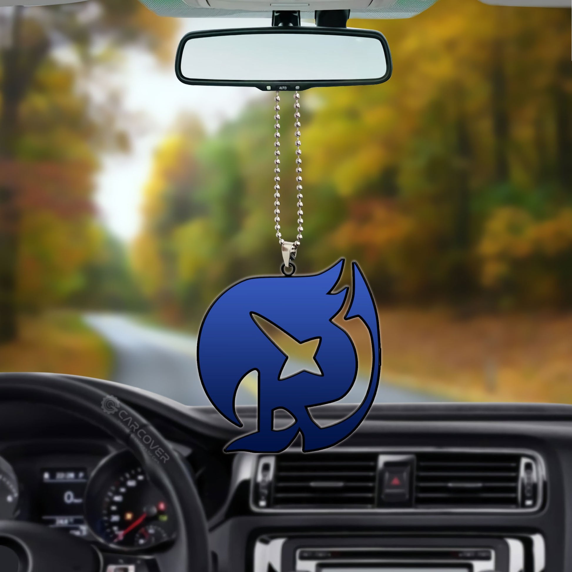 Blue Raven Tail Symbol Ornament Custom Fairy Tail Anime Car Interior Accessories - Gearcarcover - 3