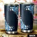 Blue Rose Tumbler Cup Custom Personalized Name Car Interior Accessories - Gearcarcover - 3