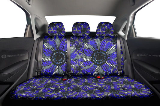 Blue Sunflower Car Back Seat Cover Custom Car Decoration - Gearcarcover - 2