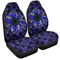 Blue Sunflower Car Seat Covers Custom Car Decoration - Gearcarcover - 3