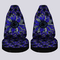 Blue Sunflower Car Seat Covers Custom Car Decoration - Gearcarcover - 4