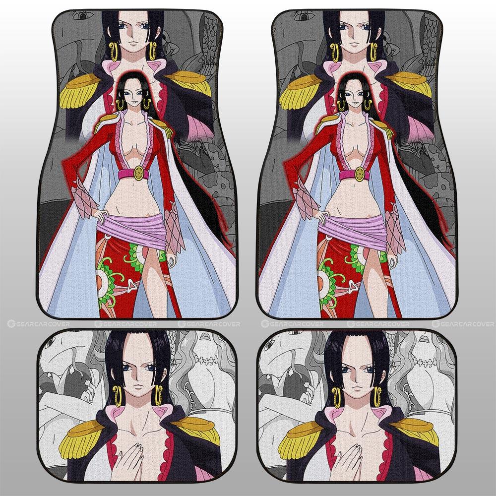 Boa Hancock Car Floor Mats Custom Anime One Piece Car Interior Accessories - Gearcarcover - 2