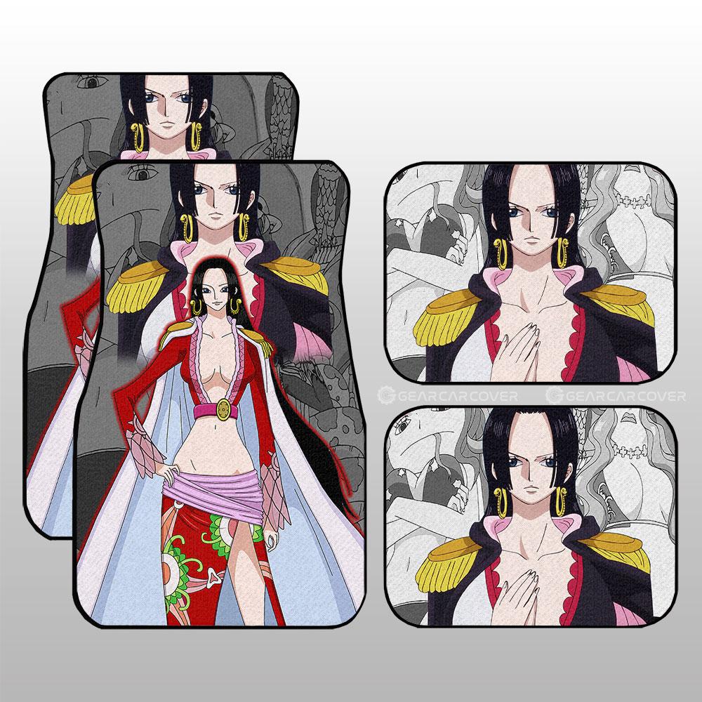 Boa Hancock Car Floor Mats Custom Anime One Piece Car Interior Accessories - Gearcarcover - 1