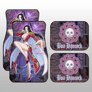 Boa Hancock Car Floor Mats Custom Galaxy Style One Piece Anime Car Accessories - Gearcarcover - 1