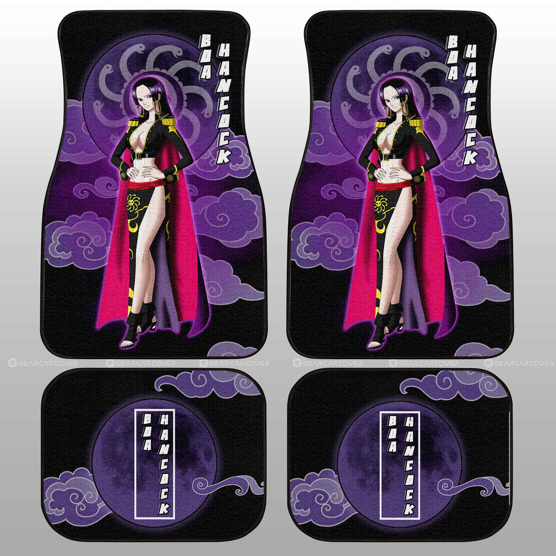 Boa Hancock Car Floor Mats Custom One Piece Anime Car Accessories For Anime Fans - Gearcarcover - 2