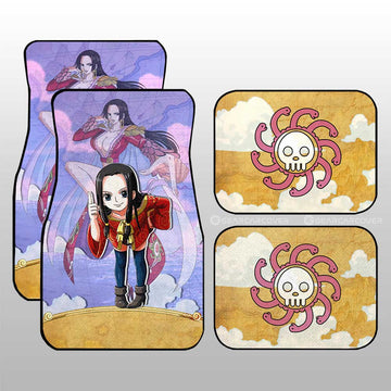 Boa Hancock Car Floor Mats Custom One Piece Map Car Accessories For Anime Fans - Gearcarcover - 1