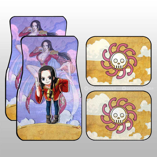 Boa Hancock Car Floor Mats Custom One Piece Map Car Accessories For Anime Fans - Gearcarcover - 1