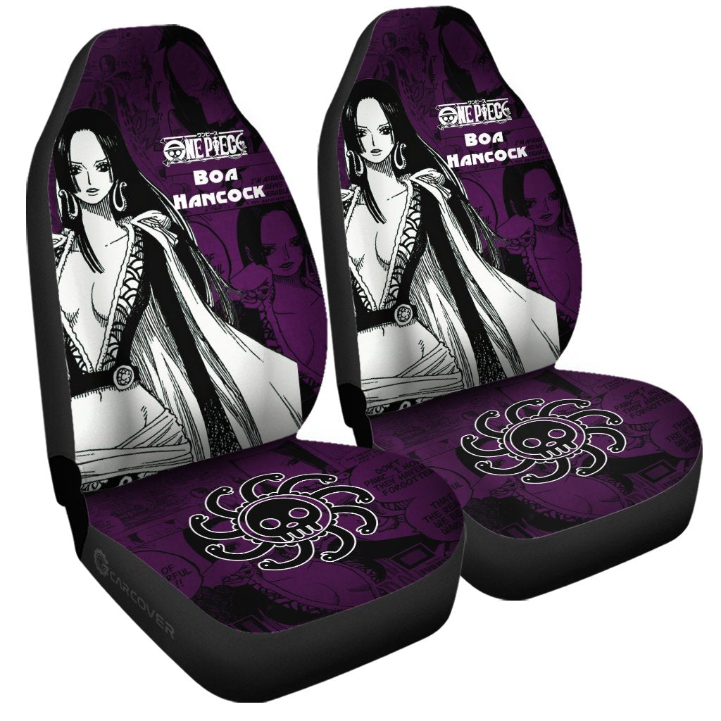 Boa Hancock Car Seat Covers Custom Anime Mix Manga One Piece Car Interior Accessories - Gearcarcover - 3