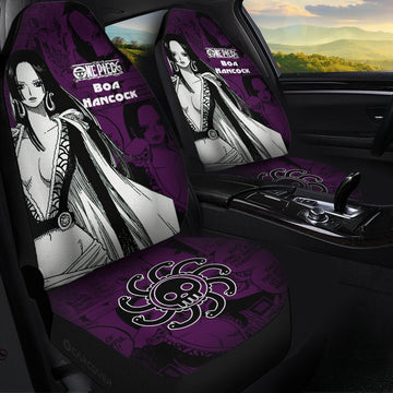 Boa Hancock Car Seat Covers Custom Anime Mix Manga One Piece Car Interior Accessories - Gearcarcover - 1