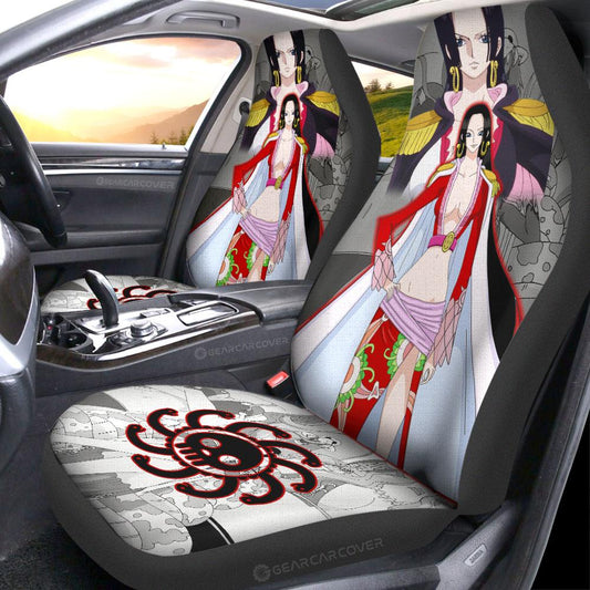 Boa Hancock Car Seat Covers Custom Anime One Piece Car Interior Accessories - Gearcarcover - 2