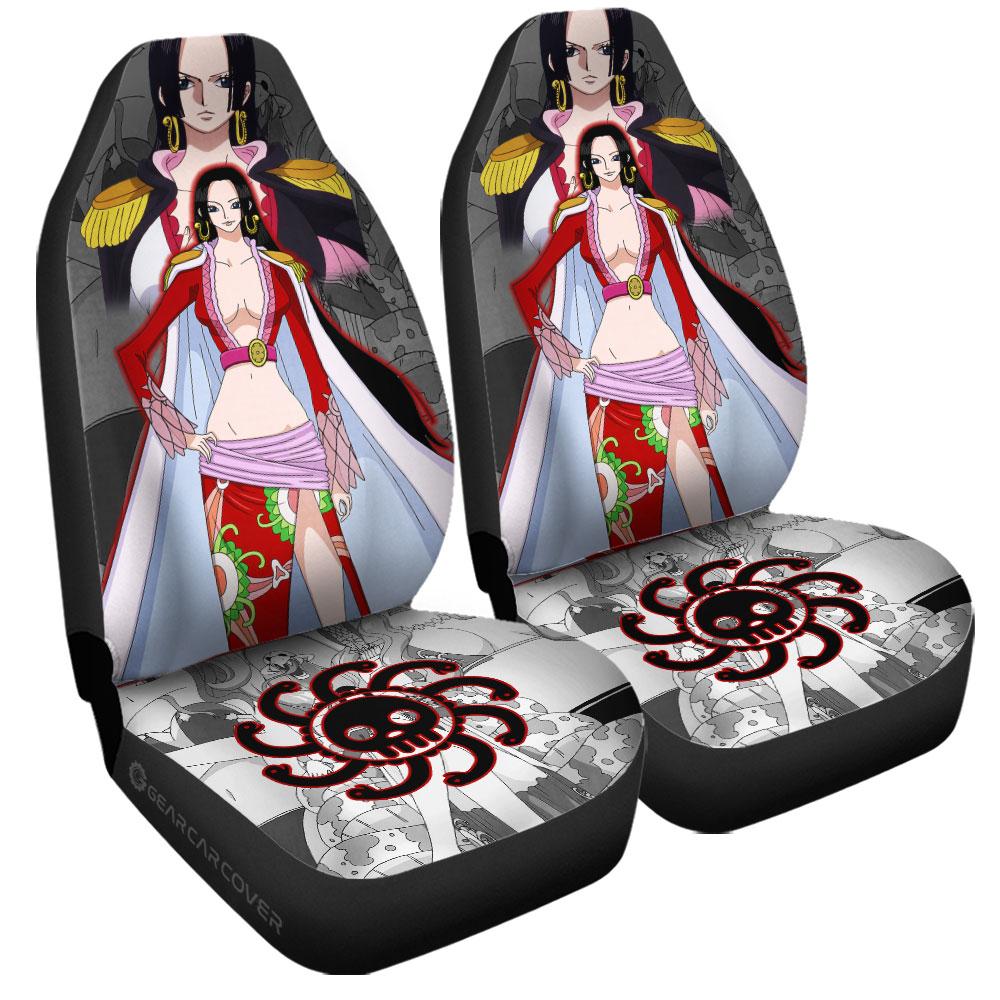 Boa Hancock Car Seat Covers Custom Anime One Piece Car Interior Accessories - Gearcarcover - 3