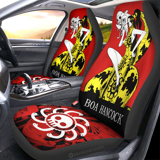 Boa Hancock Car Seat Covers Custom One Piece Anime Car Accessories - Gearcarcover - 1