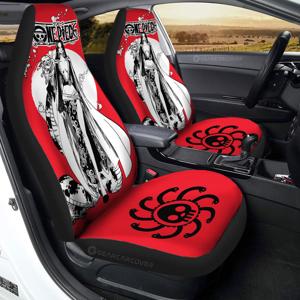 Boa Hancock Car Seat Covers Custom One Piece Anime Car Accessories - Gearcarcover - 2