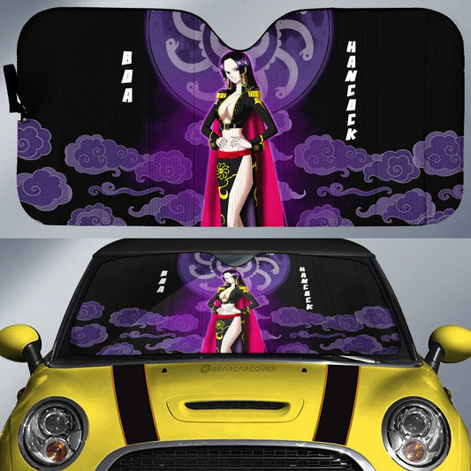 Boa Hancock Car Sunshade Custom One Piece Anime Car Accessories For Anime Fans - Gearcarcover - 1