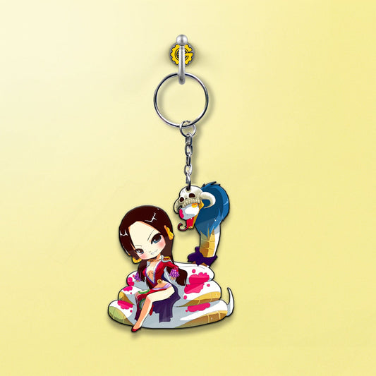 Boa Hancock Keychains Custom One Piece Anime Car Accessories - Gearcarcover - 2