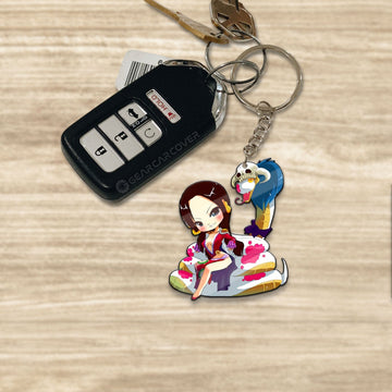 Boa Hancock Keychains Custom One Piece Anime Car Accessories - Gearcarcover - 1