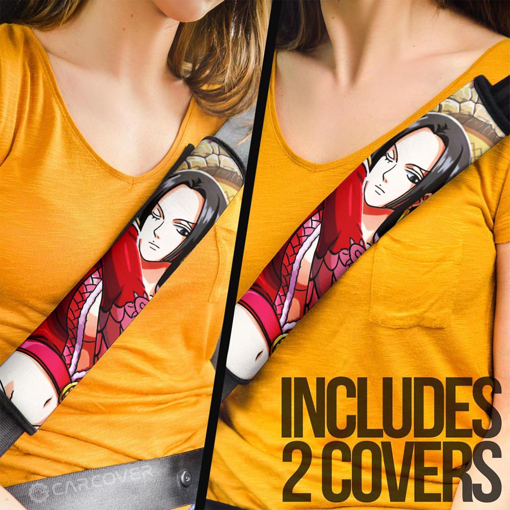 Boa Hancock Seat Belt Covers Custom One Piece Anime Car Accessoriess - Gearcarcover - 3