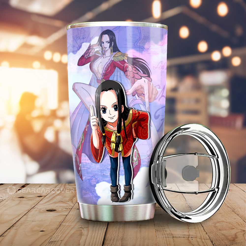 Boa Hancock Tumbler Cup Custom One Piece Map Car Accessories For Anime Fans - Gearcarcover - 1