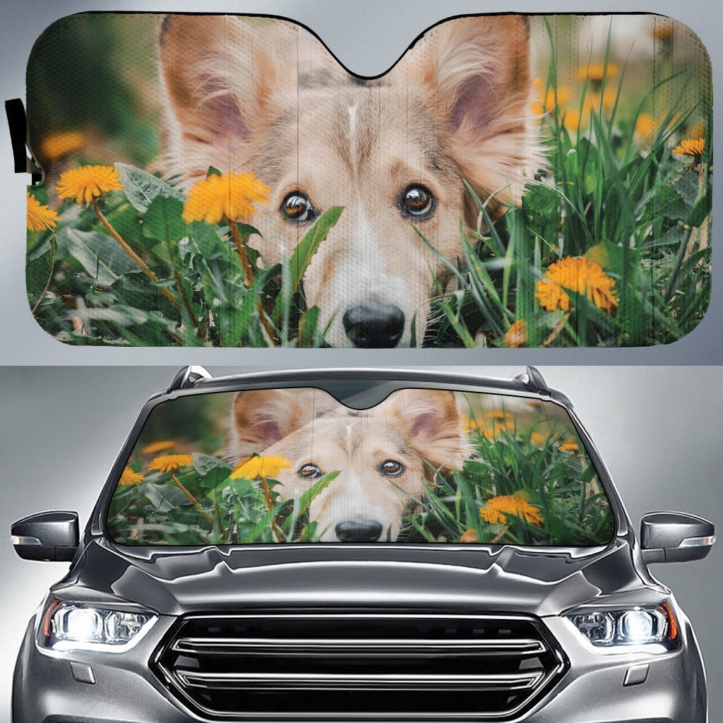 Border Sheepdog Car Sunshade Custom Cute Car Accessories - Gearcarcover - 1