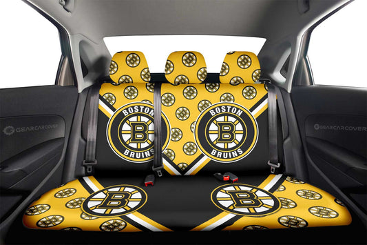 Boston Bruins Car Back Seat Cover Custom Car Accessories For Fans - Gearcarcover - 2