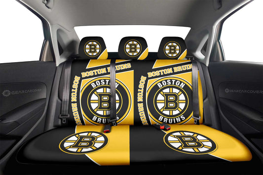 Boston Bruins Car Back Seat Cover Custom Car Accessories For Fans - Gearcarcover - 2