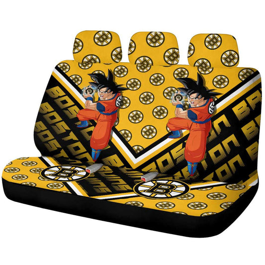 Boston Bruins Car Back Seat Cover Custom Car Decorations For Fans - Gearcarcover - 1