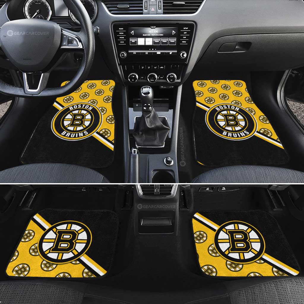 Boston Bruins Car Floor Mats Custom Car Accessories For Fans - Gearcarcover - 2