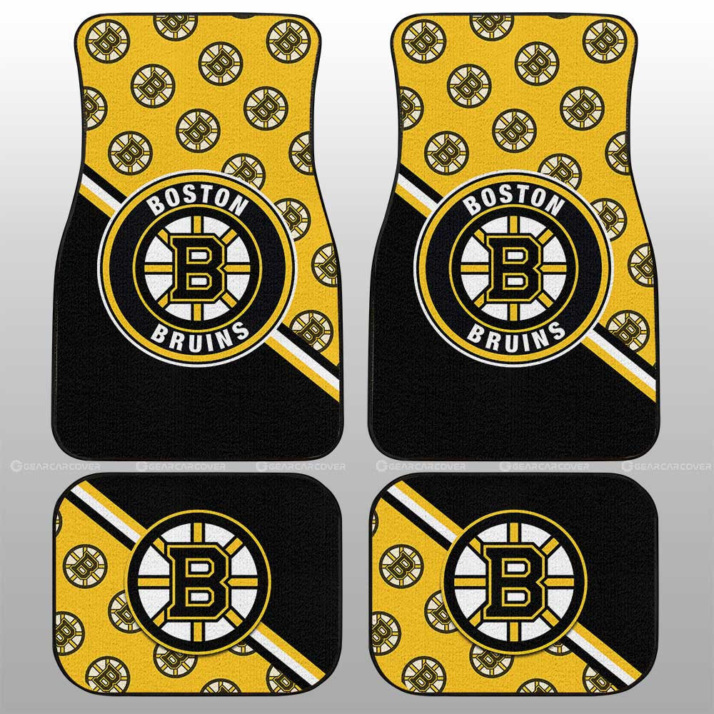 Boston Bruins Car Floor Mats Custom Car Accessories For Fans - Gearcarcover - 1