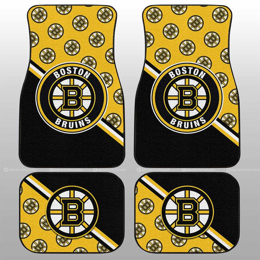 Boston Bruins Car Floor Mats Custom Car Accessories For Fans - Gearcarcover - 1