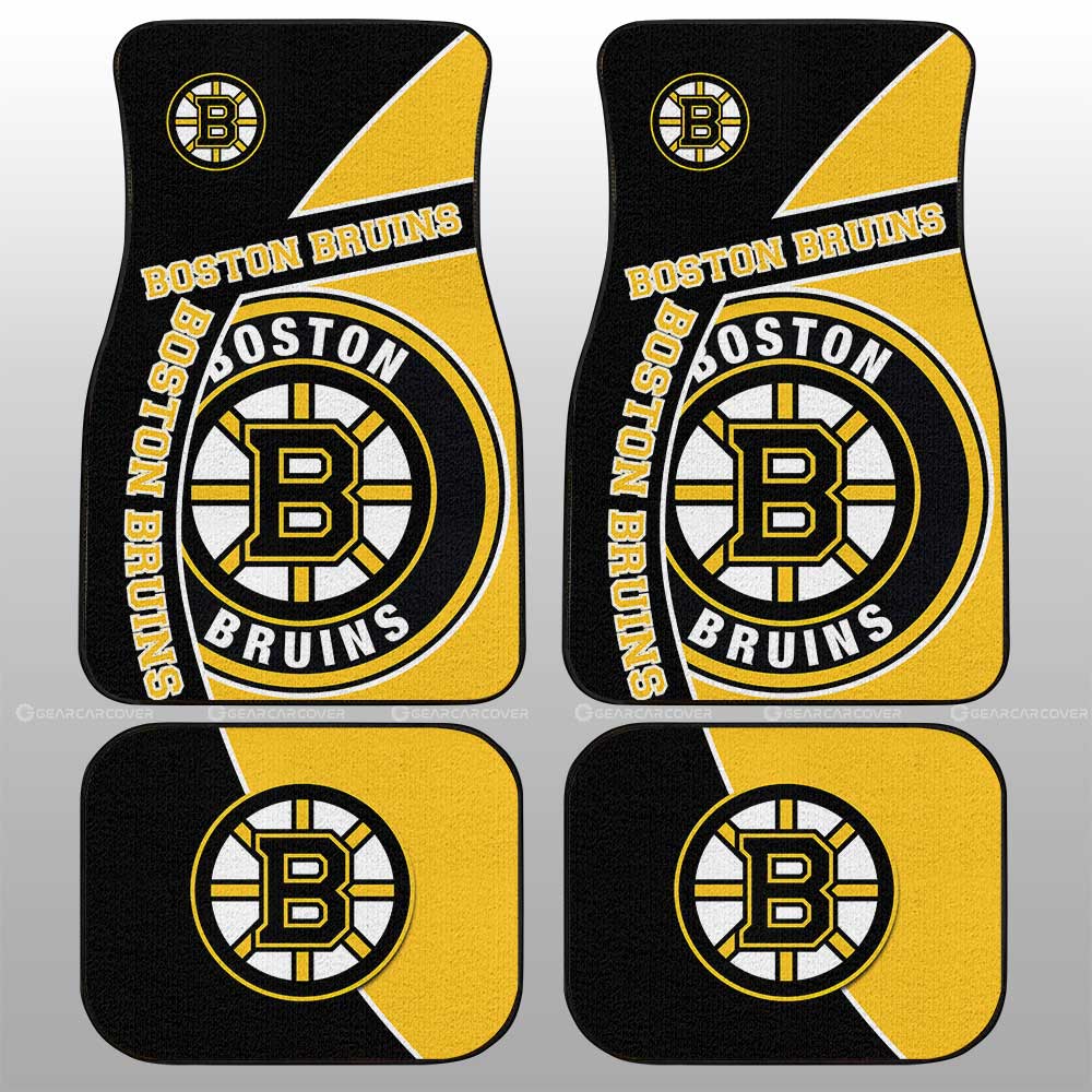 Boston Bruins Car Floor Mats Custom Car Decorations For Fans - Gearcarcover - 1