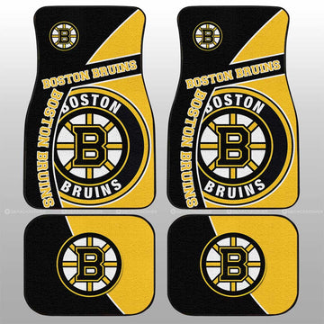 Boston Bruins Car Floor Mats Custom Car Decorations For Fans - Gearcarcover - 1