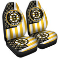 Boston Bruins Car Seat Covers Custom US Flag Style - Gearcarcover - 3
