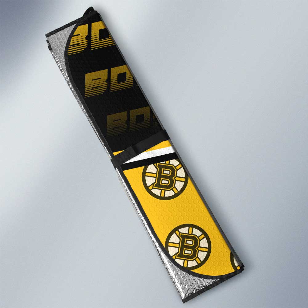 Boston Bruins Car Sunshade Custom Car Decorations For Fans - Gearcarcover - 3