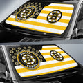 Boston Bruins Car Sunshade Custom US Flag Style - Gearcarcover - 2