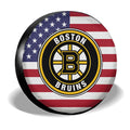 Boston Bruins Spare Tire Covers Custom US Flag Style - Gearcarcover - 3