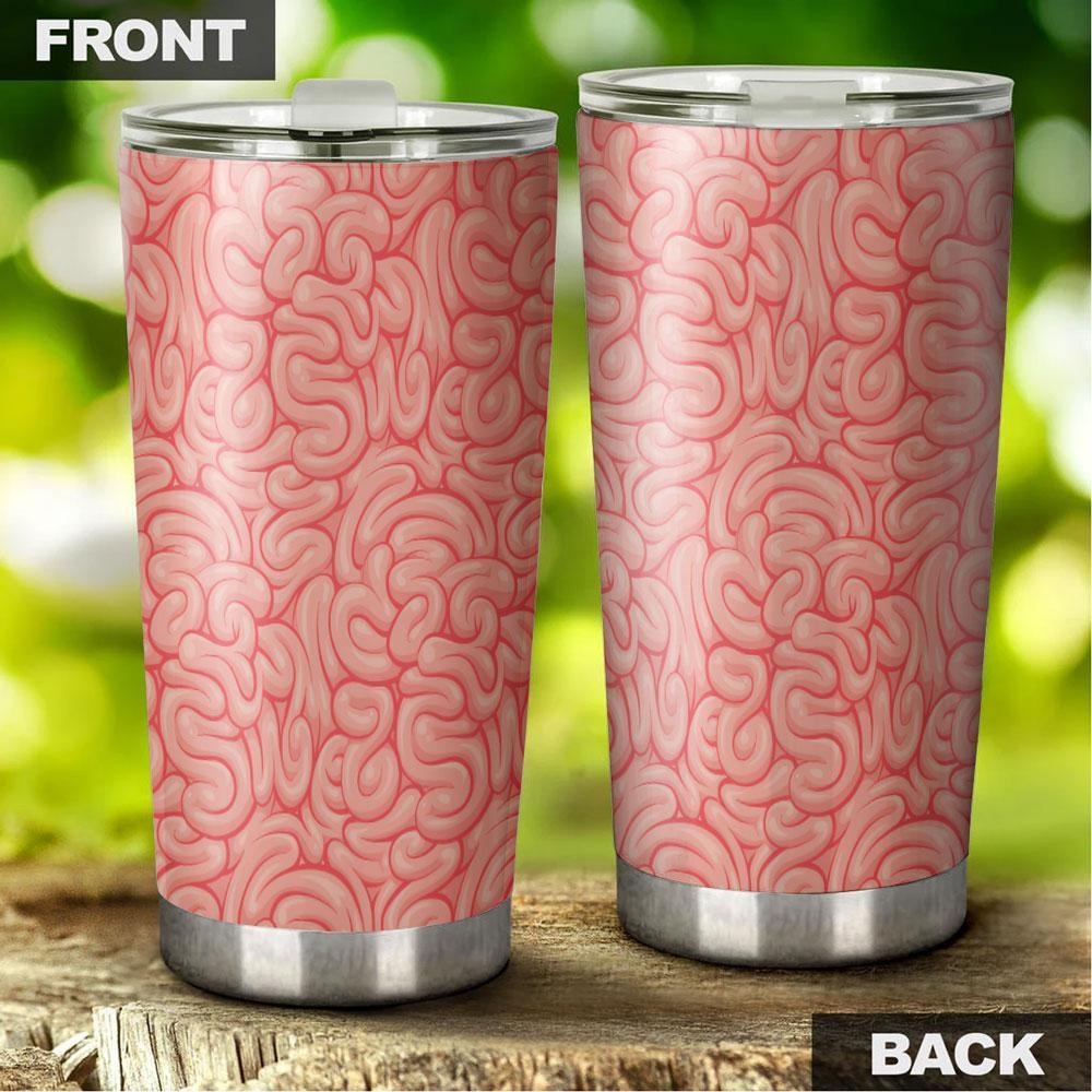 Brain Tumbler Stainless Steel Pattern - Gearcarcover - 3