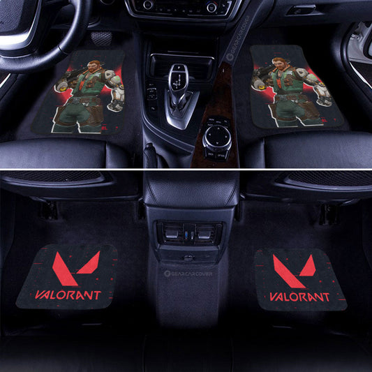 Breach Car Floor Mats Custom Valorant Agent - Gearcarcover - 2