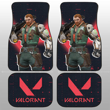 Breach Car Floor Mats Custom Valorant Agent - Gearcarcover - 1
