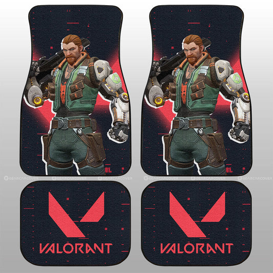 Breach Car Floor Mats Custom Valorant Agent - Gearcarcover - 1